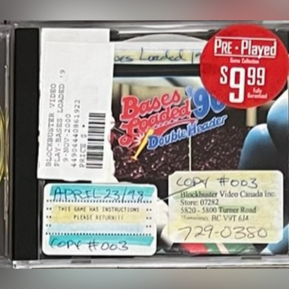Bases Loaded '96 Double Header PlayStation 1